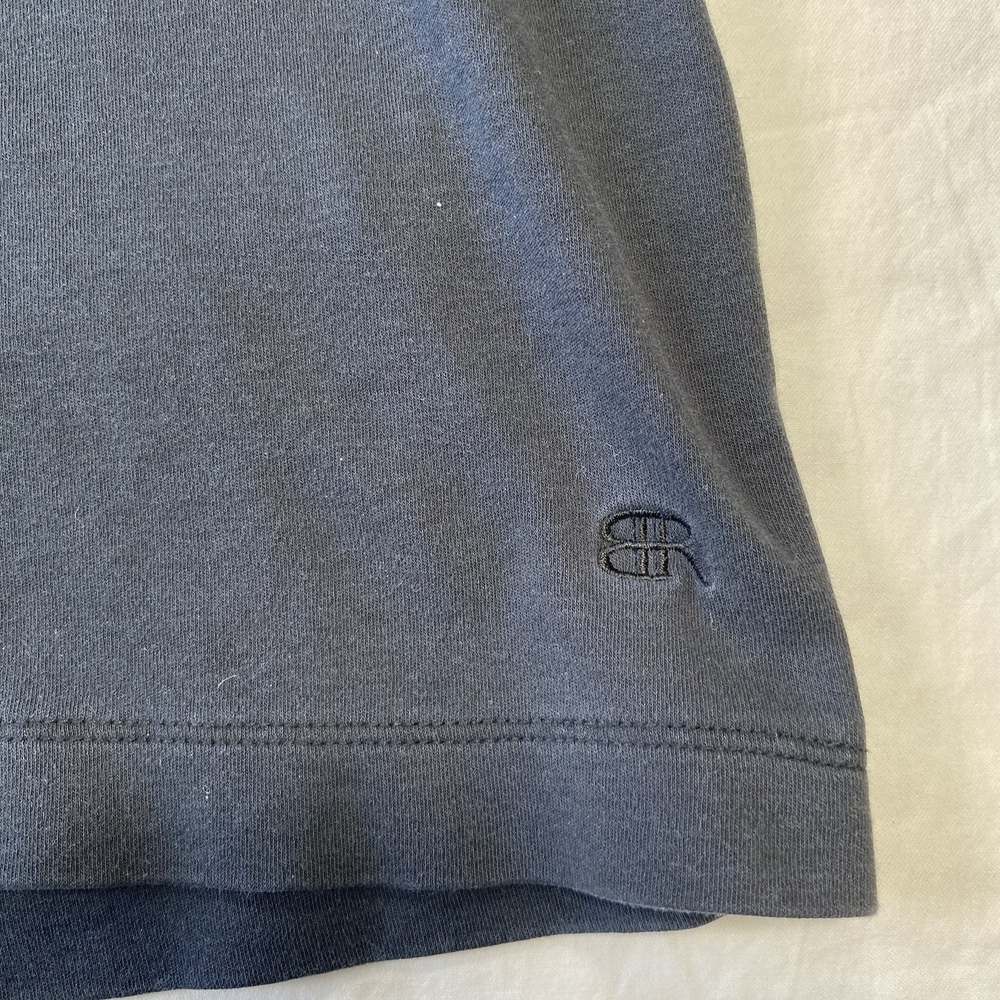 Banana Republic Men's Blue Solid Cotton Knit Short Sleeve Polo, Collared XXL - Picture 3 of 7